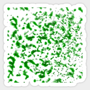 Paint Spatter Green Sticker